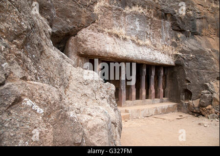 Das Bild von Bhaja Höhlen in Lonavala Maharashtra, Indien Stockfoto