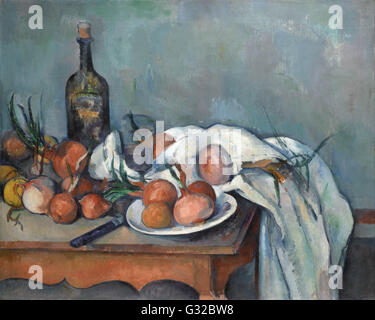 Paul Cézanne - Stillleben mit Zwiebeln - Musée d ' Orsay, Paris Stockfoto