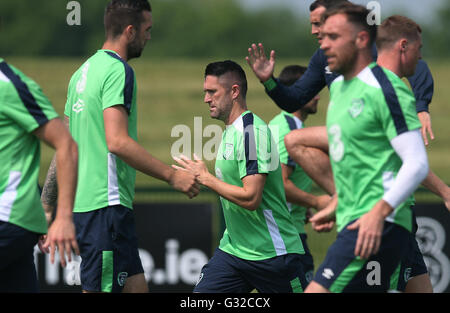 Republik Irland Robbie Keane während des Trainings am nationalen Sport-Campus in Abbotstown, Dublin. Stockfoto