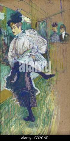 Henri de Toulouse-Lautrec - Jane Avril Dancing - Musée d ' Orsay, Paris Stockfoto