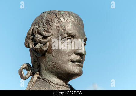 Statue von Baldassare Galuppi, Burano, Venedig, Veneto, Italien, Europa Stockfoto