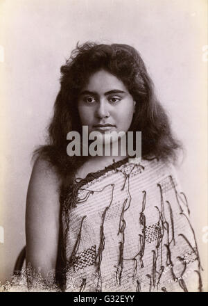 Arthur James Iles - Maori Frau, Thames, Neuseeland - Museum Victoria, Carlton Australien Stockfoto