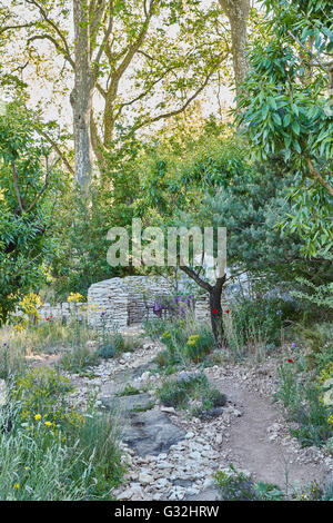 Chelsea Flower Show 2016 Designer Gärten James Basson den l ' Occitane-Garten Stockfoto