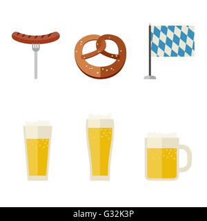 Bier Icons set Stock Vektor