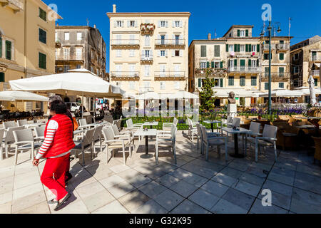 Historische Gebäude In Korfu-Stadt, Insel Korfu, Griechenland Stockfoto