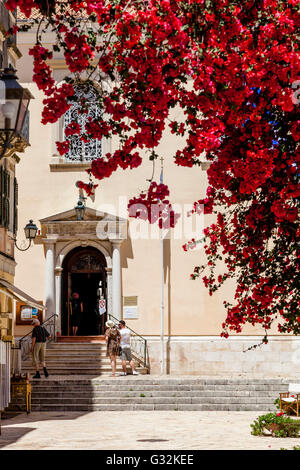 St. Spyridon Kirche, Altstadt von Korfu, Korfu, Griechenland Stockfoto