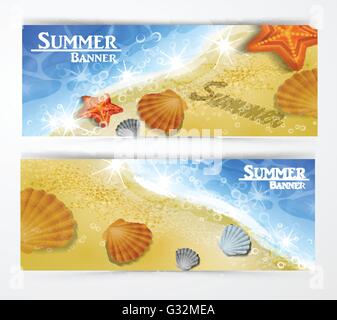 Reisen und Urlaub Vektor-Banner Stock Vektor