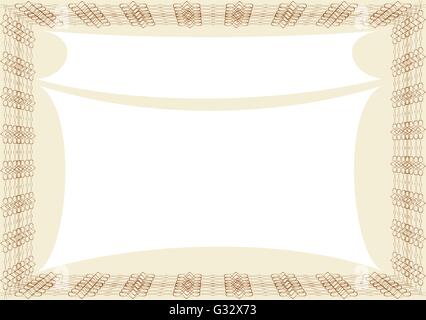 Vorlage, Hintergrund für Dokumente, Diplom Stock Vektor