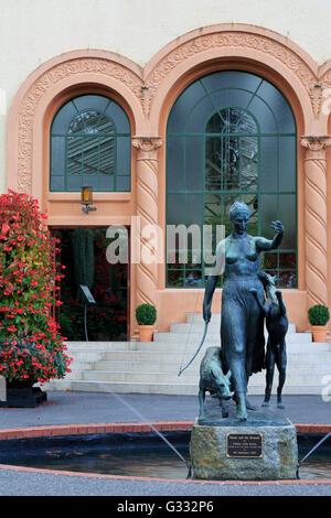 Brunnen, Fitzroy Gardens Conservatory, Melbourne, Victoria, Australien Stockfoto