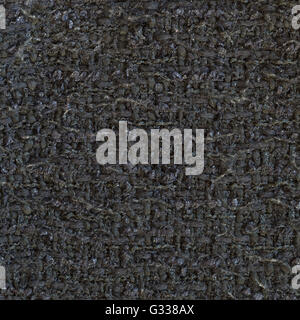 Graphit grau gewebt Wollstoff Textur. Komplizierte Melange. Fragment der Draufsicht hautnah. Stockfoto