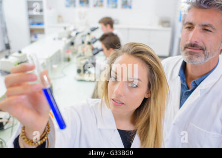 Laborergebnis Stockfoto