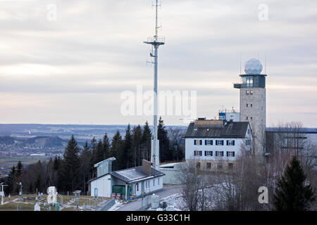 Meteorologisches Observatorium Hohenpeißenberg, Bayern, Deutschland Stockfoto