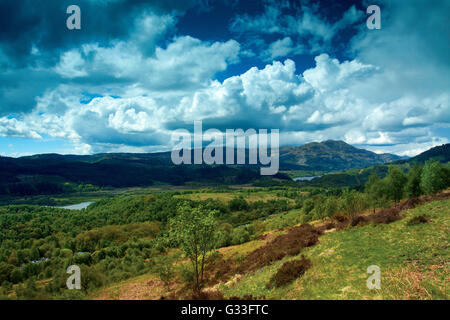 Loch Venachar und Ben Veranstaltungsort von der große Weg der Trossachs, Glen Finglas, Loch Lomond und Trossachs National Park, Stirlingsh Stockfoto