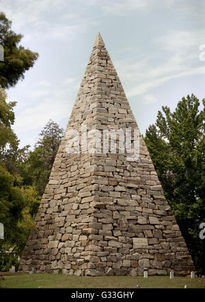 Confederate Monument auf dem Hollywood Cemetery Stockfoto