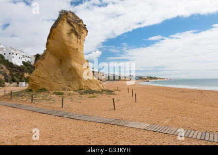 Schönen Sandstrand in Albufeira, Portugal Stockfoto