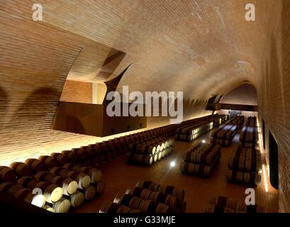 Marchesi Antinori Weingut Tenuta Bargino, erstellt von Studio Archea Associati, San Casciano Val di Pesa, Florenz, Italien, Stockfoto