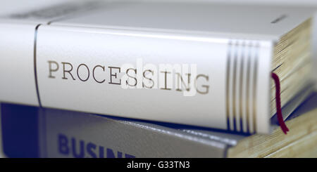 Processing - Geschäft Buchtitel. Stockfoto