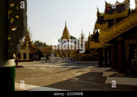 Asien, Wezigon Paya, Nyaung U, Bagan, Myanmar (Burma) Stockfoto
