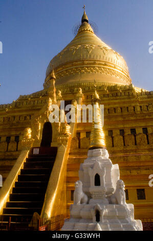 Asien, Wezigon Paya, Nyaung U, Bagan, Myanmar (Burma) Stockfoto