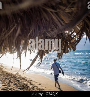 Am Strand Stockfoto