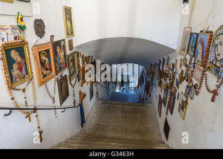 Treppe zur Wallfahrt Kirche Mariahilf, Deutschland, Bayern, Bayern, Niederbayern, Niederbayern, Passau Stockfoto