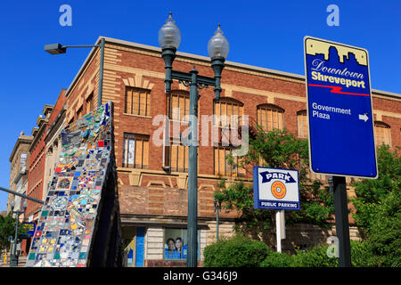 Texas Street, Shreveport, Louisiana, USA Stockfoto