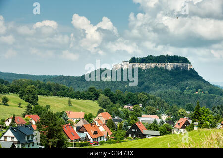 Königstein, Port Königstein, Sachsen, Deutschland Stockfoto