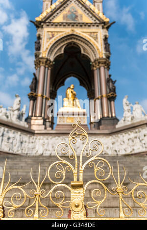 Albert Memorial in den Kensington Gardens, London Stockfoto