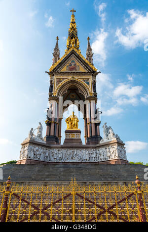 Albert Memorial in den Kensington Gardens, London Stockfoto