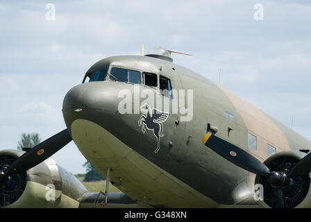 Die Douglas C-47 Skytrain oder Dakota eine militärische Transportflugzeuge ausgiebig genutzt, der im Ersten Weltkrieg 2. Stockfoto