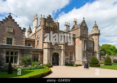 Abbotsford House, ehemalige Heimat der Schriftsteller und Dichter Sir Walter Scott, Melrose, Scottish Borders, Schottland, Großbritannien Stockfoto