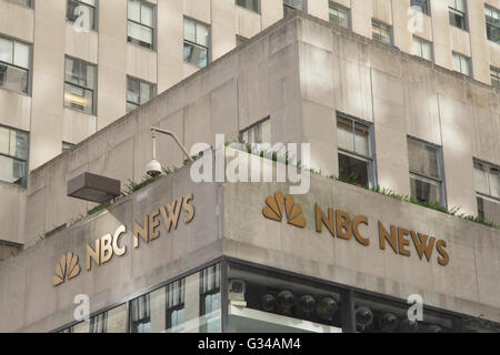Sitz der NBC News. NBC Radio Stockfoto