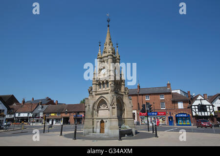 Amerikanische Brunnen, Stratford-upon-Avon, Warwickshire, England, UK, Geburtsort von englischer Dramatiker und Dichter William Shakespeare Stockfoto