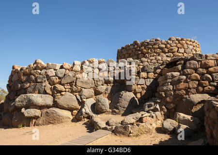 Nuraghe La Prisgiona Ausgrabungsstätte, Arzachena, Sardinien, Italien Stockfoto