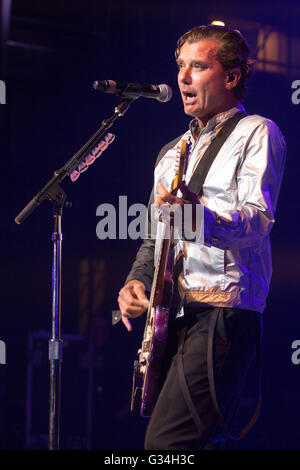 Madison, Wisconsin, USA. 4. Juni 2016. Musikers GAVIN ROSSDALE von Bush tritt im Orpheum Theatre in Madison, Wisconsin © Daniel DeSlover/ZUMA Draht/Alamy Live News Stockfoto