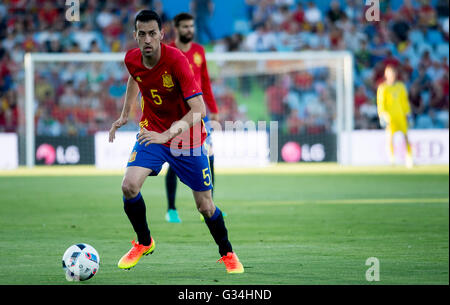 Getafe, Spanien. 7. Juni 2016. Internationalen Freundschaftsspiel zwischen Spanien und Georgien Nationalmannschaften im Coliseum Alfonso Perez gespielt. Spanien 07/06/2016 Stockfoto