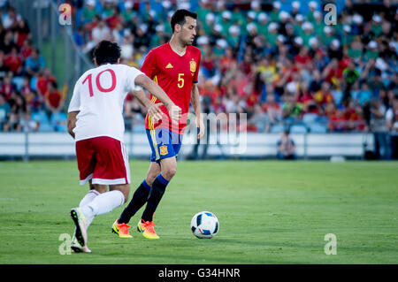 Getafe, Spanien. 7. Juni 2016. Internationalen Freundschaftsspiel zwischen Spanien und Georgien Nationalmannschaften im Coliseum Alfonso Perez gespielt. Spanien 07/06/2016 Stockfoto