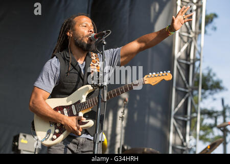 Napa, Kalifornien, USA. 28. Mai 2016. Musiker von ZIGGY MARLEY tritt beim Festival der BottleRock Napa Valley in Napa Valley Expo in Napa, Kalifornien © Daniel DeSlover/ZUMA Draht/Alamy Live News Stockfoto