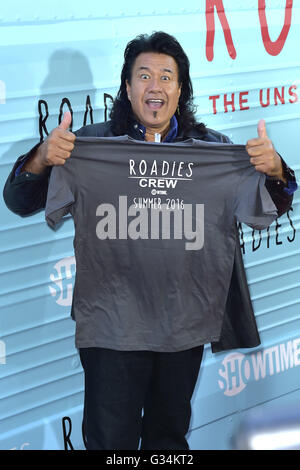 Branscombe Richmond besucht die Premiere für Showtime "Roadies" am Theater im Ace Hotel am 6. Juni 2016 in Los Angeles, Kalifornien. | Verwendung weltweit Stockfoto