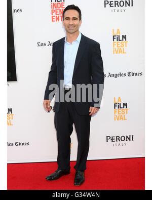 Los Angeles, CA, USA. 7. Juni 2016. Nestor Carbonell im Ankunftsbereich für die Beschwörung 2 Premiere auf der Los Angeles Film Festival (LAFF) 2016, TCL Chinese 6 Sälen (ehemals Grauman), Los Angeles, CA 7. Juni 2016. © Priscilla Grant/Everett Collection/Alamy Live-Nachrichten Stockfoto