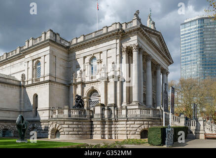 Eingang zum Tate Britain Kunst Galerie, Millbank, London, England, UK Stockfoto