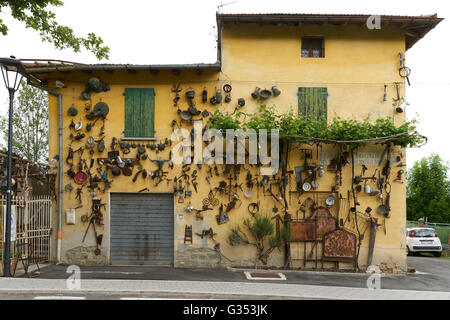 Landhaus des Malers Georgio Morandi, im Dorf Grizzana Morandi. Stockfoto