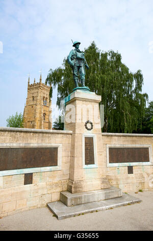 Erste Welt Krieg Denkmal Stiftspark Evesham Wychavon Worcestershire UK Stockfoto