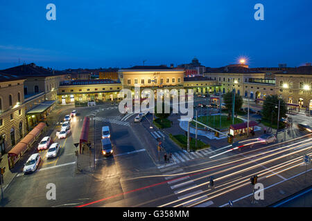 Bahnhof Bologna Centrale. Bahnhof in Bologna, Italien. Stockfoto