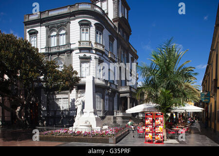 Plaza Hurtado de Mendoza, Triana Viertel, Stadt Las Palmas de Gran Canaria, Insel Gran Canaria, Kanarische Inseln, Spanien, Europ Stockfoto