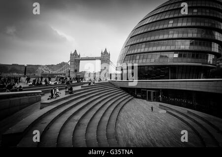 LONDON, Vereinigtes Königreich 3. Oktober 2015: Tower Bridge, London Stockfoto