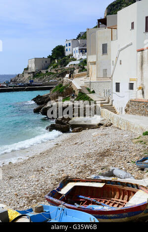 Verkürzung, Insel Levanzo, Sizilien, Italien Stockfoto