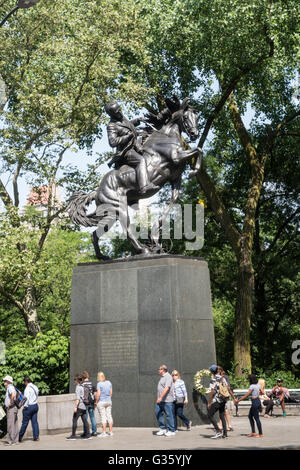 Jose Marti Statue im Central Park, New York Stockfoto