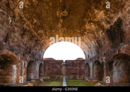 Große Parade Magazine, entworfen, um Schießpulver und Munition, befindet sich in Fort Jefferson, Dry-Tortugas-Nationalpark, Florida zu halten Stockfoto