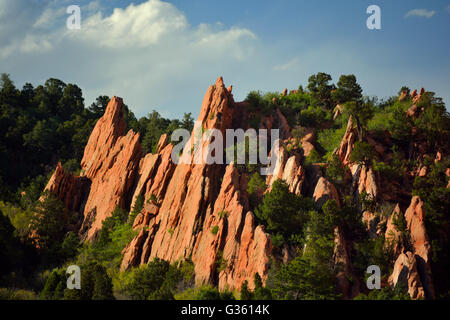 Garten der Götter Colorado Springs Stockfoto